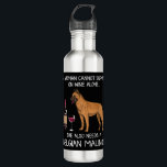 Belgian Malinois and wine Funny dog  Edelstahlflasche<br><div class="desc">Belgian Malinois and wine Funny dog</div>