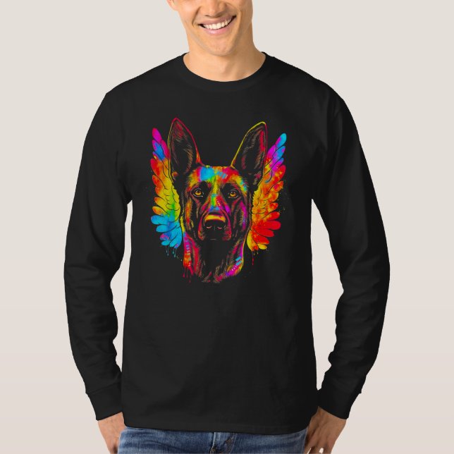 Belgian Malinois Dog Heaven T-Shirt (Vorderseite)