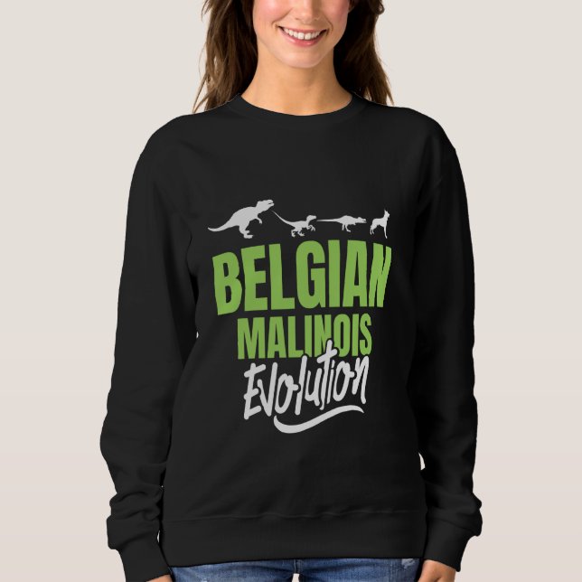 BELGIAN MALINOIS EVOLUTION Hundebesitzer Malinois Sweatshirt (Vorderseite)