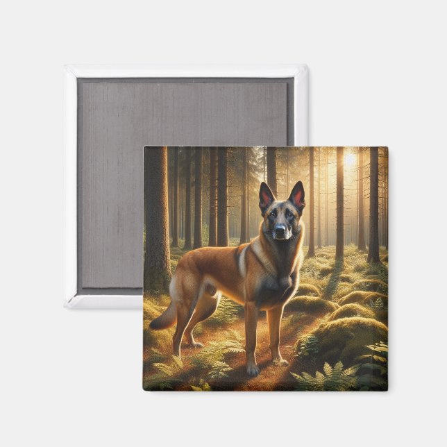 Belgian Malinois Magnet (Vorderseite/Rückseite)