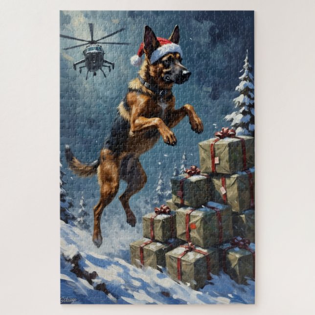 Belgian Malinois Tactical Christmas Delivery Hat (Vertikal)