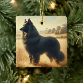 Belgian Sheepdog Keramikornament