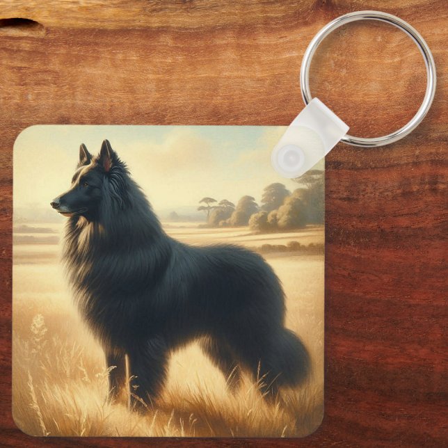 Belgian Sheepdog Schlüsselanhänger (Rückseite)
