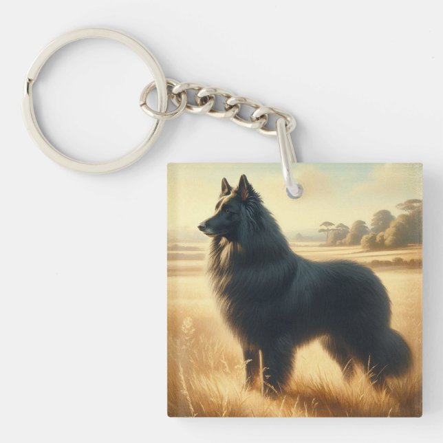 Belgian Sheepdog Schlüsselanhänger (Vorderseite)