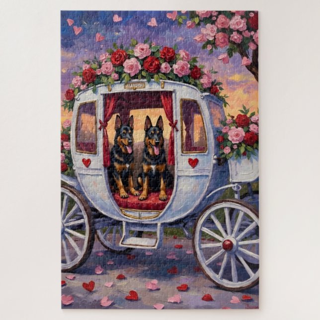 Belgian Shepherd Dog Valentine's Day (Vertikal)