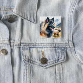 Belgian Tervuren Button