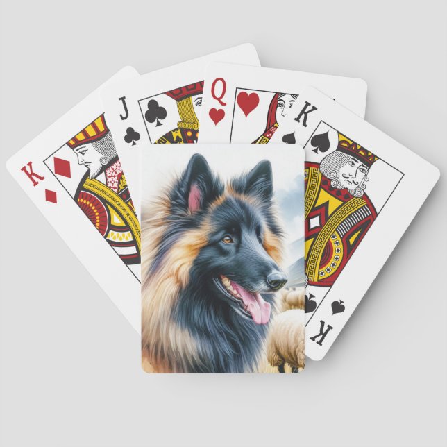 Belgian Tervuren Spielkarten (Rückseite)