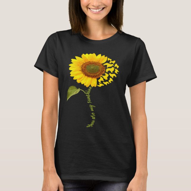 Belgian Tervuren Sunflower T-Shirt (Vorderseite)