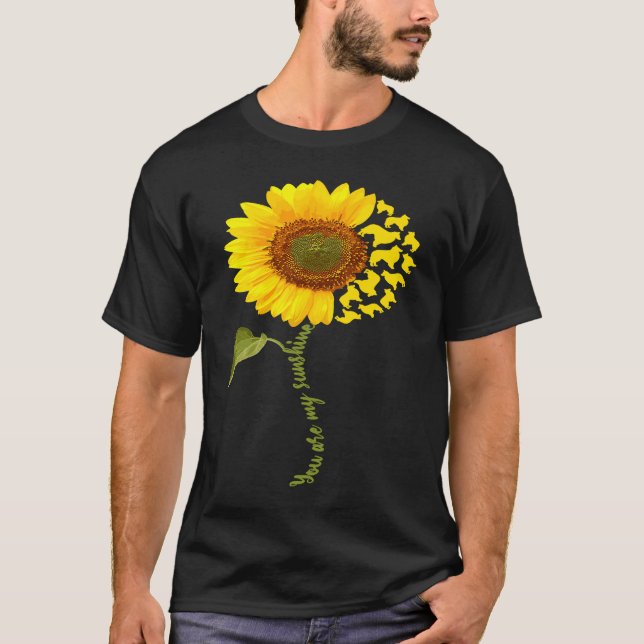 Belgian Tervuren Sunflower T-Shirt (Vorderseite)