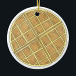 Belgian Waffle Diner Brunch Food Restaurant Chef Keramik Ornament<br><div class="desc">Ornament features an original marker illustration of a delicious diner style Belgian waffle.

This breakfast food design is also available on other products. Don't see what you're looking for? Need help with customization? Contact Rebecca to have something designed just for you.</div>