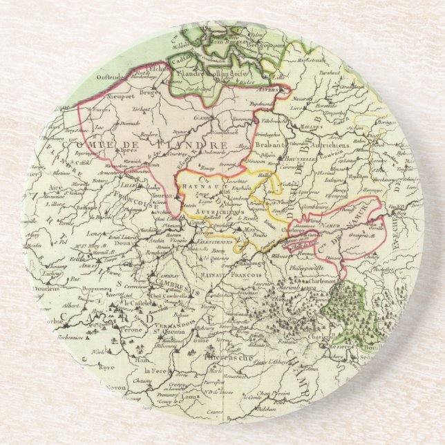 Belgien 3 sandstein untersetzer (Vorne)