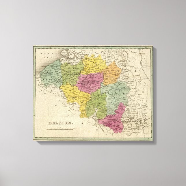 Belgien 5 leinwanddruck (Vorderseite)