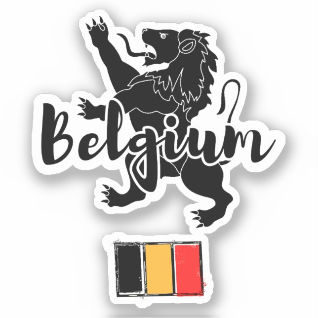 Belgien Aufkleber (Vorderseite)