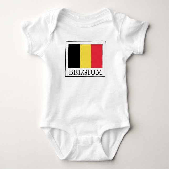 Belgien Baby Strampler (Vorderseite)