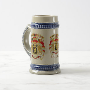 Belgien (BELGIEN) Großes Wappen-Wappen Bierglas