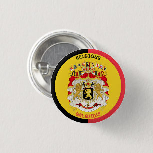 Belgien Belgique Wappen Kreisform Button