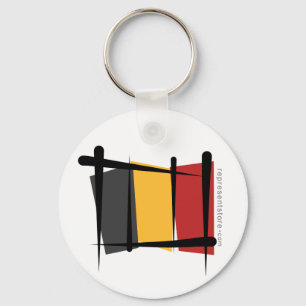 Belgien - Brandflagge Schlüsselanhänger
