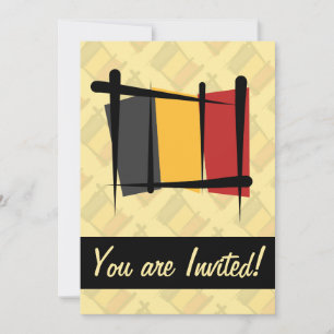 Belgien - Brandschutzflagge Einladung