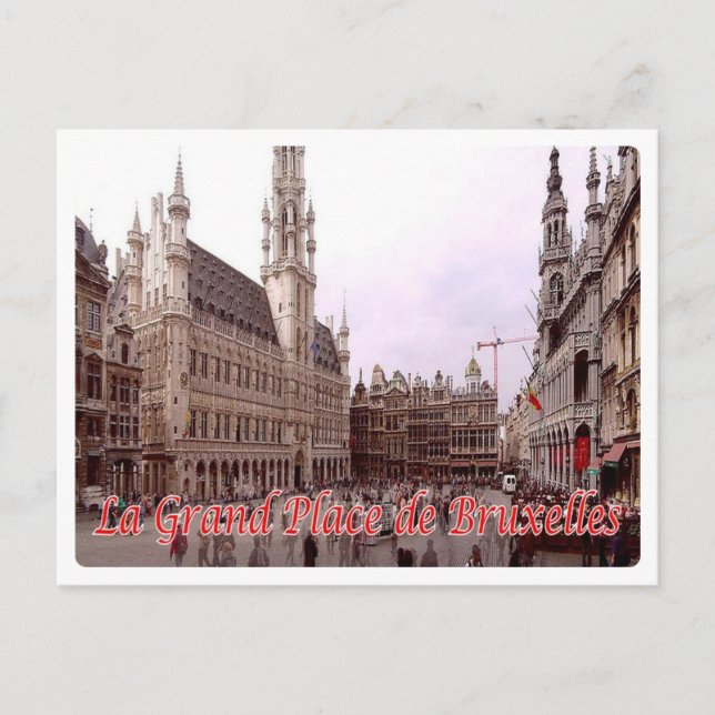 Belgien - Brüssel - La Grand Place de Bruxelles- Postkarte (Vorderseite)