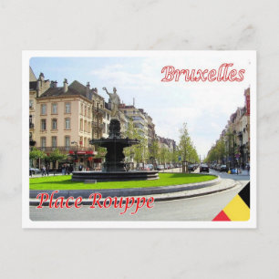 Belgien - Brüssel - Place Rouppe - Postkarte
