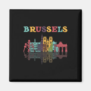 Belgien Brüssel Reise Familie Urlaub Europäisch T Magnet