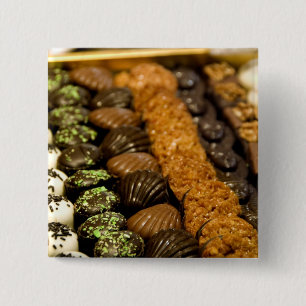 Belgien, Brüssel. Weltberühmtes Belgien Button