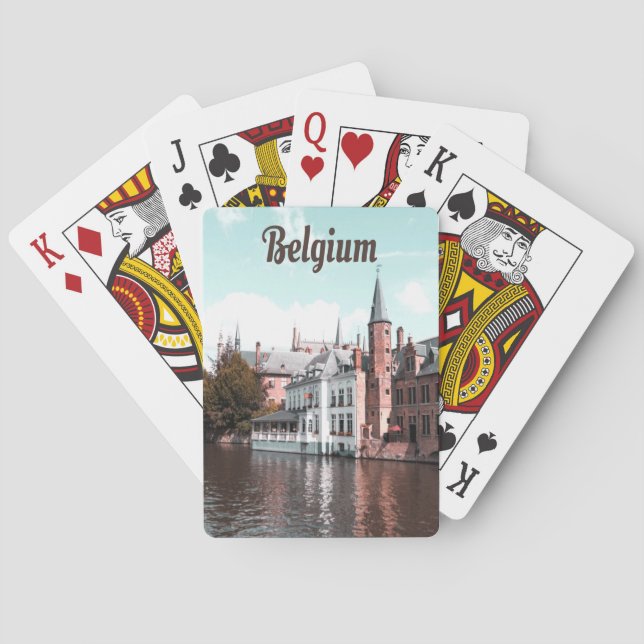 Belgien Brüsseler Kanal Spielkarten (Rückseite)