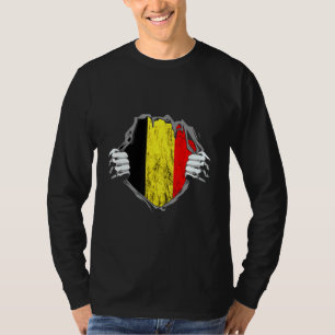 Belgien Brustkreuz Belgische Flagge Belgique Preis T-Shirt