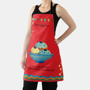 Belgien Buns Cake Quote Bunting Stars Hearred Schürze