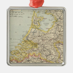 Belgien, die Niederlande 2 Silbernes Ornament