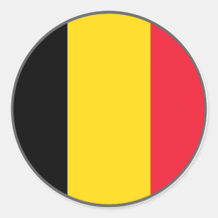 Belgien-Euro-Aufkleber Runder Aufkleber