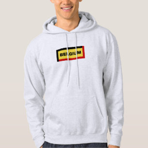 Belgien Farben für Flaggen Hoodie