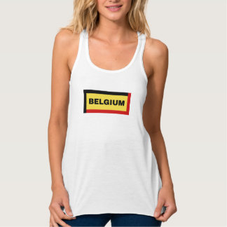 Belgien Farben für Flaggen Tank Top