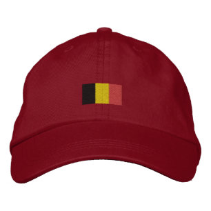 Belgien Flag Hat - Belgischer Flag-Hut Bestickte Kappe