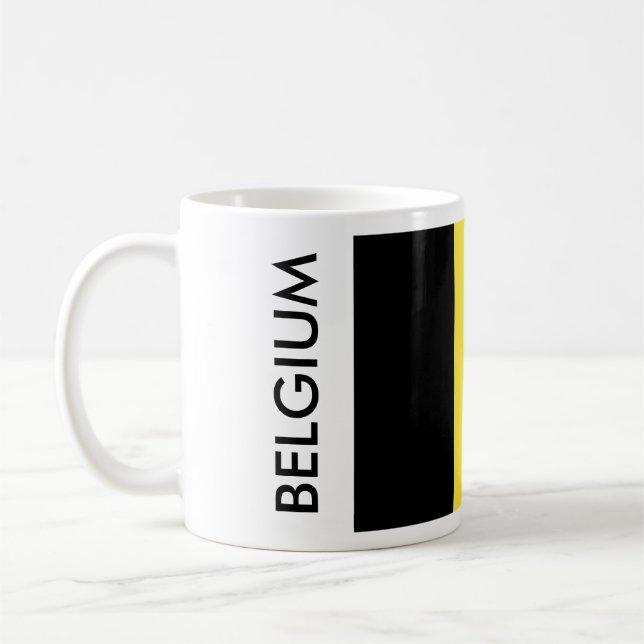 BELGIEN FLAG KAFFEETASSE (Links)