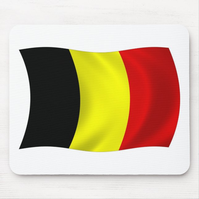 Belgien Flag Mousepad (Vorne)