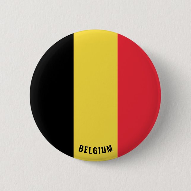 Belgien Flag Patriotic Button (Vorderseite)