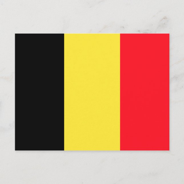 BELGIEN FLAG POSTKARTE (Vorderseite)