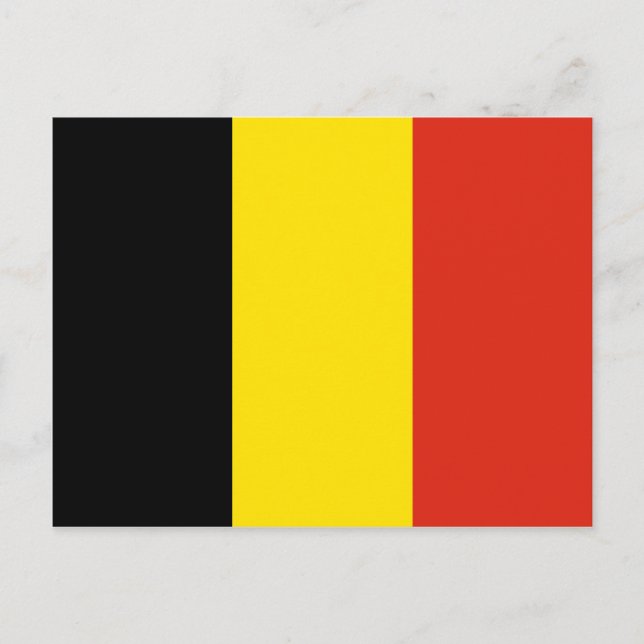 Belgien Flag Postkarte (Vorderseite)