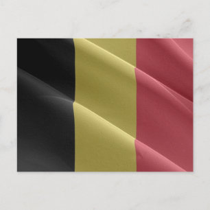 Belgien - Flag Wave - Postkarte