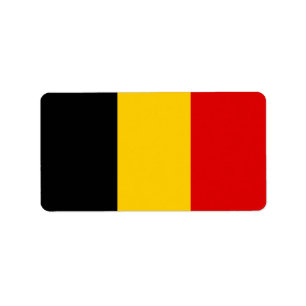Belgien-Flagge Adressaufkleber
