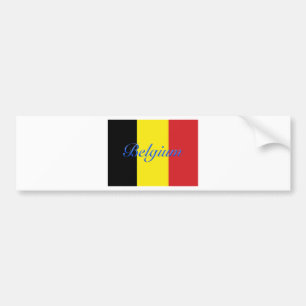 Belgien-Flagge Autoaufkleber