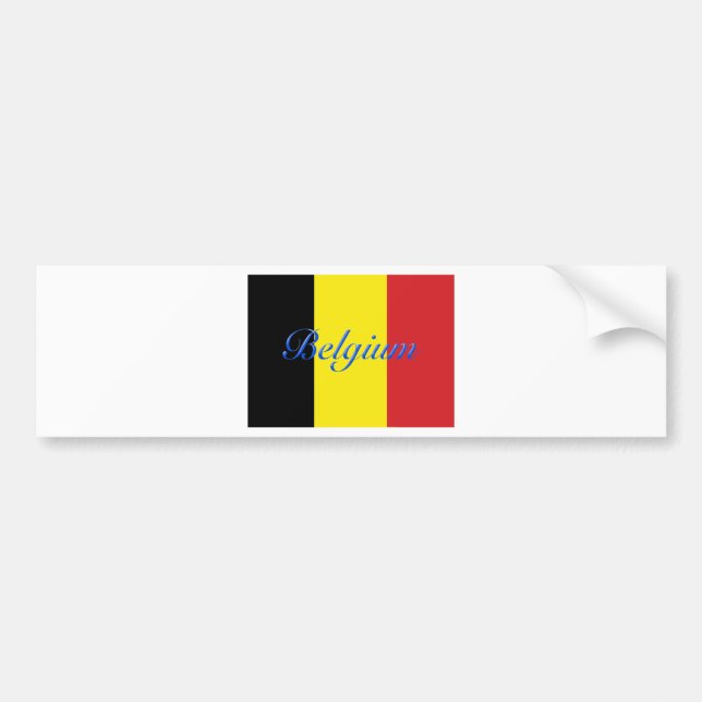 Belgien-Flagge Autoaufkleber (Vorne)