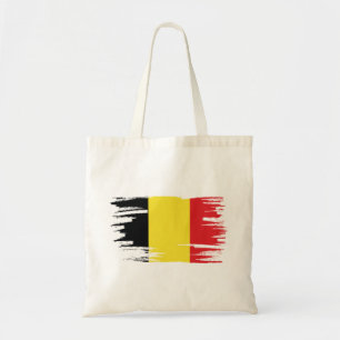 Belgien Flagge Brush Art Tragetasche