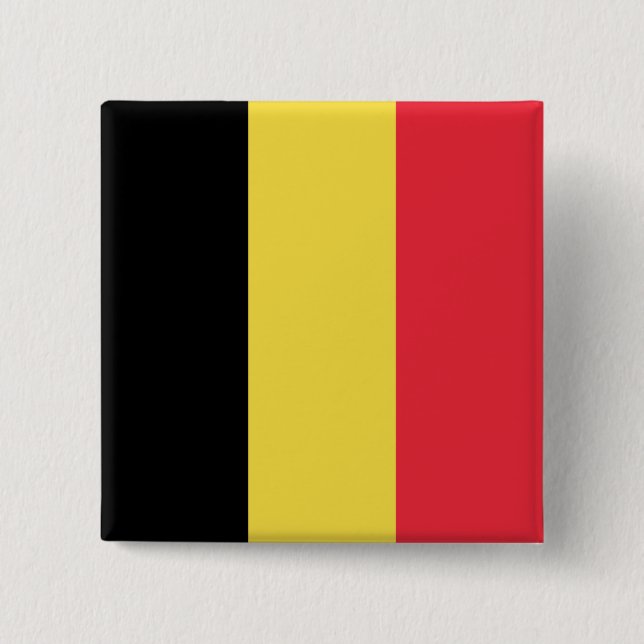 Belgien-Flagge Button (Vorderseite)