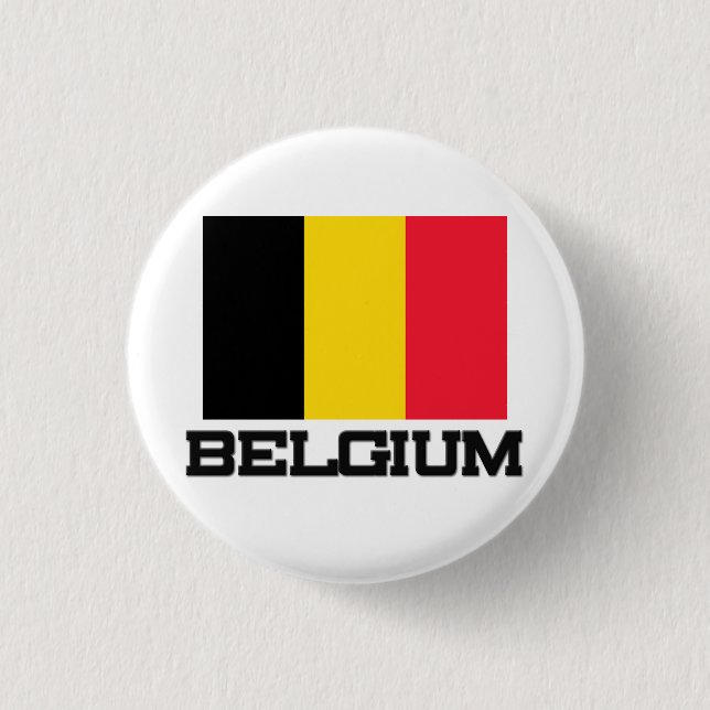 Belgien-Flagge Button (Vorderseite)