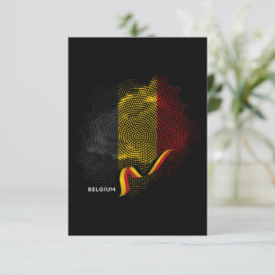Belgien-Flagge Dankeskarte