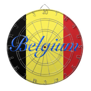 Belgien-Flagge Dartscheibe