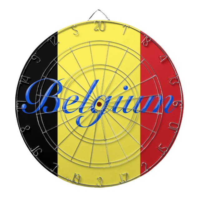 Belgien-Flagge Dartscheibe (vorne)