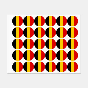 Belgien-Flagge Etiketten